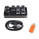 Myhoomowe Mini-Tastatur, 5 Tasten, 1 Knopf, Programmierbare Gamer-Tastatur,...