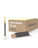 Hussala Diamond Wachsfackeln [10 Stück / 45 min] mit Holzstab und...