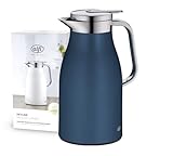 alfi SKYLINE 1,0l, dark denim mat, Edelstahl-Isolierkanne mit hygienischem...