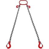 VEVOR 2-Strang Kettengehänge, 1,8 m Krankette mit Haken, G80 Forstkette,...