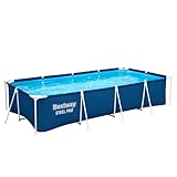 Bestway Steel Pro Frame Pool ohne Pumpe 400 x 211 x 81 cm , dunkelblau,...