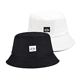 SEFIRST 2 Stück Fischerhüte Bucket Hat, Sonnenhut Baumwolle Bucket Hut...