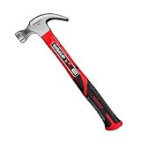 WISEUP Hammer, 226g(8oz) stoßdämpfender klauenhammer, geschmiedet durch...