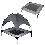 FIVMEN Hundebett mit Baldachin Hundeliege Outdoor 2 in 1 Haustierbett...