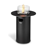 Enders Terrassenfeuer NOVA Table Black M, Gas Terrassenfeuer mit...