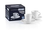 De'Longhi Espressotassen Set aus Porzellan DLSC308 – 2 handgemachte...