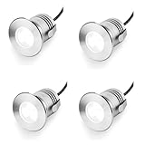 THEGA 4PCS LED-Erdeinbauleuchten – 3W Eingebettet Scheinwerfer, IP67...