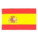 AZ FLAG - Flagge Spanien - 90x60 cm - Spanische Fahne 60 x 90 Cm Feiner...