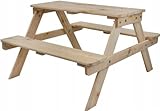 SMH LINE® Gartentisch 2 in 1 Kinder-Picknick-Tisch 90 x 79 x 52 cm...