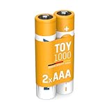 ANSMANN Akku Micro AAA, 2 Stück, 800 mAh 1,2V NI-MH, wiederaufladbar,...