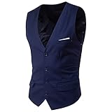 Generisch Weste Herren Sommer Leicht Elegant Anzugweste Regular Fit...