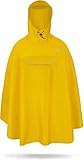 normani Premium Wasserdichter Regenponcho Poncho mit Kapuze und seitlichen...