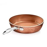 GOTHAM STEEL Gehämmerte Kupfer-Kollektion – 24,1 cm antihaftbeschichtete...