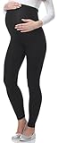 Be Mammy Lange Umstandsleggings aus Viskose Leggings Blickdicht Damen,...