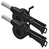 BEBEMOKO 2 Stück Tragbarer Manueller Grillblasebalg aus Robustem...