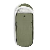 Stokke YOYO Fußsack, Olive - Sherpa-Futter, Fleece-Kapuze mit Kordelzug,...