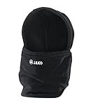 JAKO Unisex Neckwarmer mit Mütze, Schwarz, S-M
