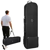 Ceprznvey Golf-Reisetasche mit Rädern, robuste Golftasche, faltbar,...