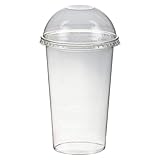 50 Stk. Smoothiesbecher Dessertbecher + Domdeckel 500 ml Ø95mm, PET,...