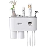 Shodiffy Zahnbürstenhalter, Zahnbürstenhalter zur Wandmontage mit...