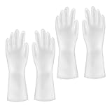 VILLFUL 2 Paare Latex Spülhandschuhe Langlebige Wiederverwendbare...