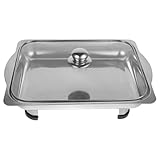 Generisch Edelstahl Buffetofen mit Deckel Großer Food Heating Container...