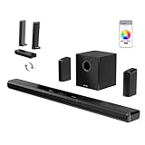 ULTIMEA 9.1 Soundbar für TV Geräte, 470 W Surround Sound System mit 2...