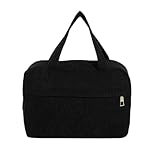 Torytoe Kulturtasche Damen, Kord Kosmetiktasche mit Fächern Make Up...