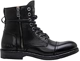 Replay Herren Mid Boot Stiefel mit Reißverschluss, Black 003 (Schwarz), 43