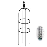 Rankgitter aus rostfreiem Metall für Topfpflanzen, verstellbar, 90 cm bis...