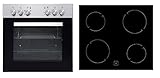PKM Elektroherd-Set BIC4 GKU-IX-2 | Backofen | Umluft | Rahmenlos |...