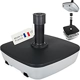 BURI Sonnenschirmständer mit Rollen Schirmständer für 3,5-5cm | Premium...