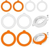 Notoke Gummiringe für Weckgläser Einmachgläser, 8 Stück Ø 7cm & 8.9cm,...