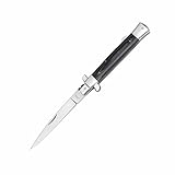 Haller Unisex – Erwachsene Taschenmesser Stiletto Micarta groß, schwarz,...