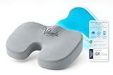 Velunela Ergonomisches Sitzkissen IGR-zertifiziertes Gel-Memory-Foam Kissen...
