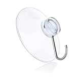Nordstern Saugnäpfe mit Haken 10er Pack - Transparente Saughaken für...