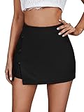 SOLY HUX Damen Hosenrock Kurze Hose Herbst Shorts Hosen Casual Rock Elegant...