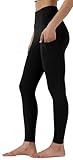 Leovqn Damen Sport Leggings Hohe Taille Blickdicht Yoga Hosen mit Taschen...