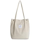 iophi Cord Tasche Damen Tote Bag, Cord Umhängetasche Damen Mode Handtasche...