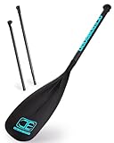 OCEANBROAD SUP Paddle Board Paddel 3 Stück Verstellbarer Carbon Schaft...