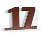 Hausnummer | Hausnummer | Kirschbaum 215x150 | langlebige und rostfreie...