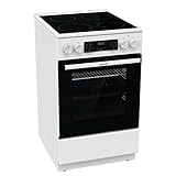Gorenje GEC5C 41 WG Elektro-Standherd mit Glaskeramik-Kochfeld / 50 cm / 70...