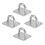 beejune 4 Stück Augplatte Edelstahl, Augplatte Mit öse, Edelstahl ösen,...