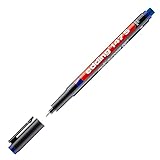 edding 147 S Permanentstift mit Radiergummi - Acetatstift - Blau - 1 Stift...