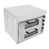 LUNICASHA Professional Doppel Pizzaofen, Elektrisch 350℃, Professional...