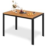 LIFERUN Gartentisch Aluminium, 110x70cm WPC Balkontisch Wetterfest,...