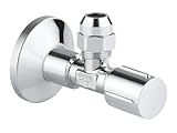 GROHE Universal Eckventil mit Quetschverschraubung (mit ergonomischem...