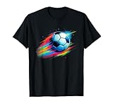 Buntes Fußball-Shirt mit Batikfärbung für Jungen, Männer, Frauen...
