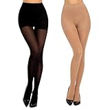 MANZI Damen Kompressionsstrumpfhose 10-15mm/Hg,Shape Strumpfhosen...