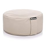 BODYMATE Yogakissen rund 31cm Durchmesser 13cm hoch Beige mit...